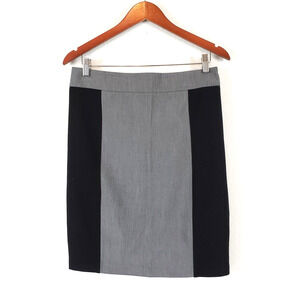 Rampage Womens Juniors SIZE 9 Gray Black Colorblock Pencil Fitted Skirt Work